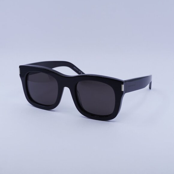 Saint Laurent SL650 MONCEAU 001 Sunglasses Black Square Frame, Black Lenses - Picture 4 of 12